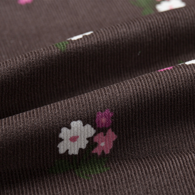 قماش مخملي خفيف الوزن مطبوع من القطن